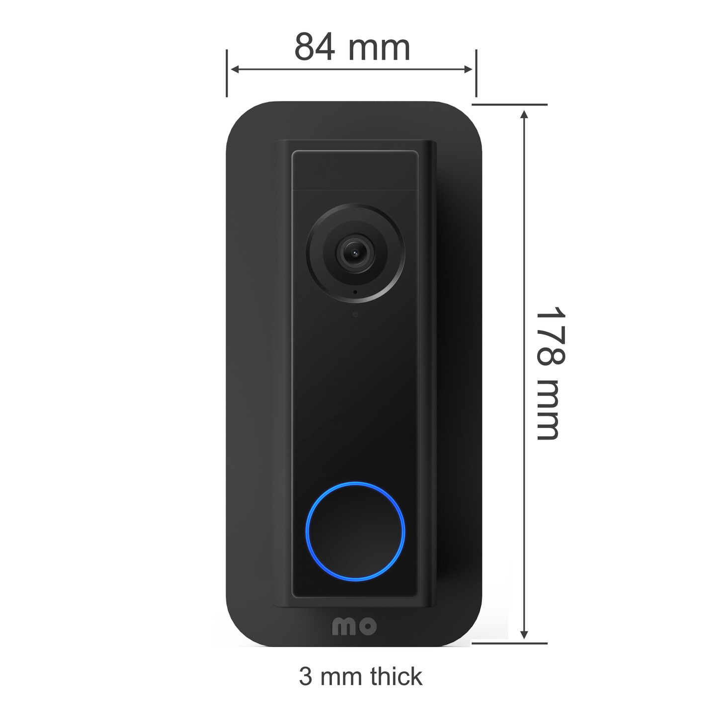 Non-Adhesive Wall Plate for Eufy C30 C31 Doorbell