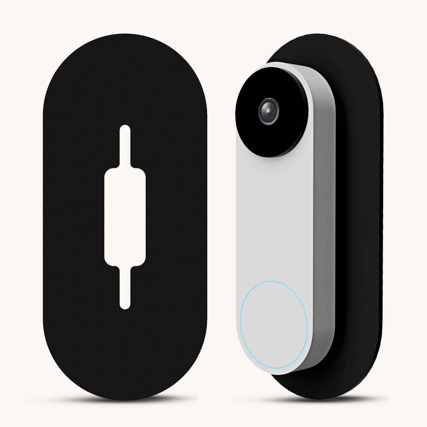 Non-Adhesive Wall Plate for Google Nest Video Doorbell Wired 2nd Generation