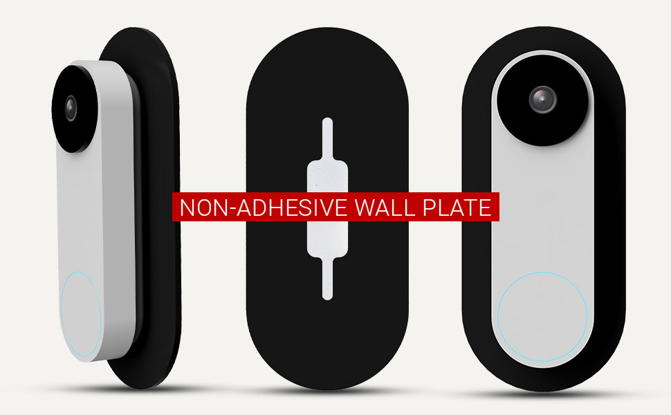 Non-Adhesive Wall Plate for Google Nest Video Doorbell Wired 2nd Generation