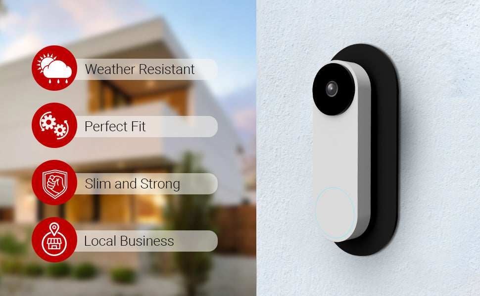 Non-Adhesive Wall Plate for Google Nest Video Doorbell Wired 2nd Generation