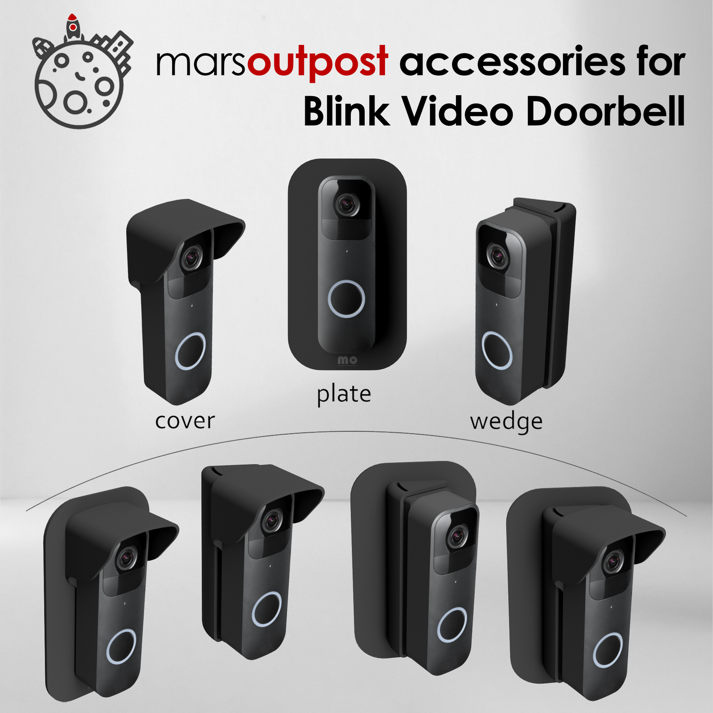Wedge 25 to 57 Degrees for Blink Doorbell