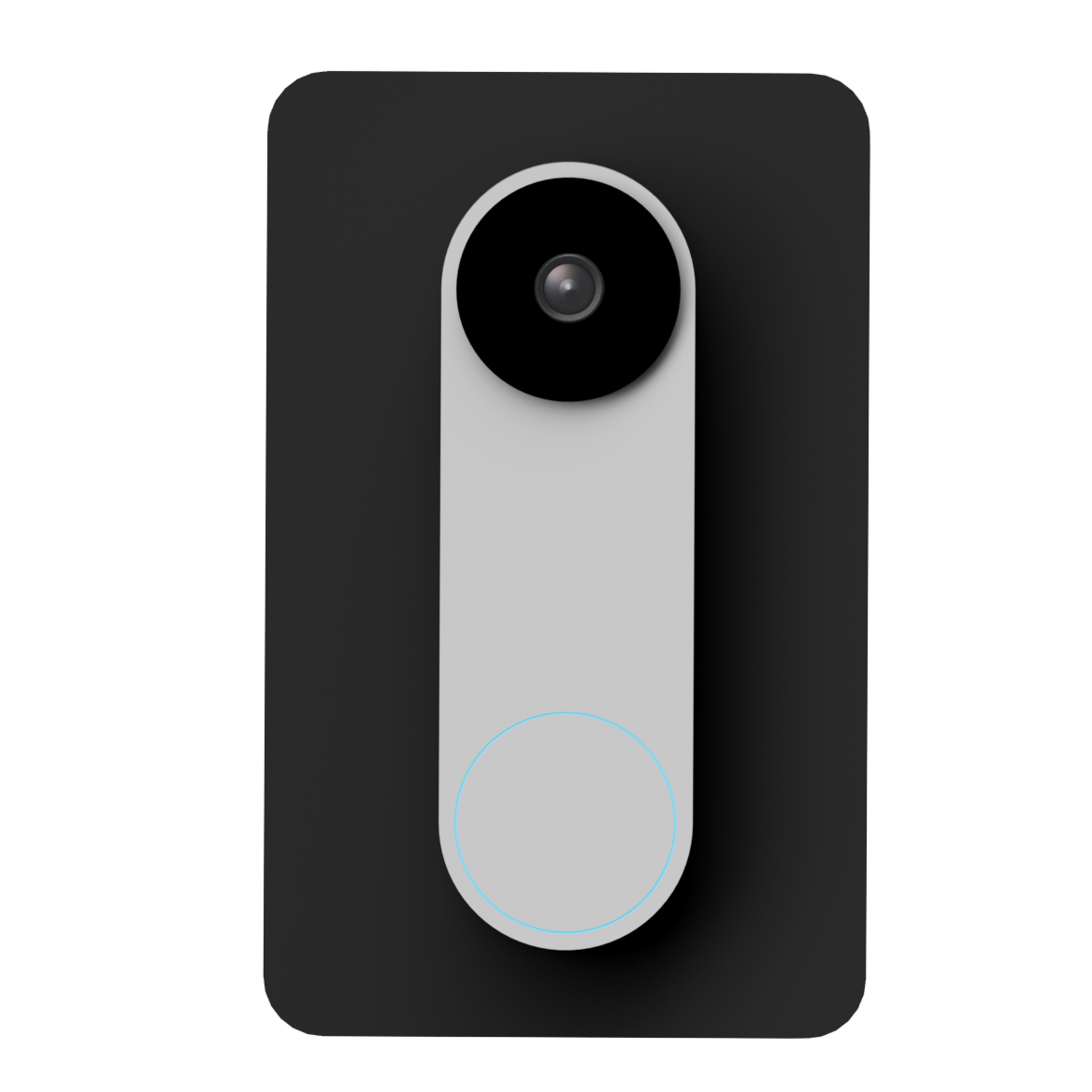 Drill-to-Fit Wall Plate for All Google Nest Doorbells – Covers Old Holes, Fits Any Model