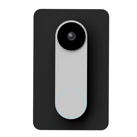 Drill-to-Fit Wall Plate for All Google Nest Doorbells – Covers Old Holes, Fits Any Model