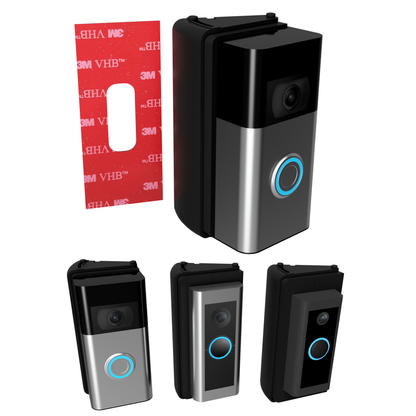 No Drill Adjustable Wedge Mount for All Ring Video Doorbells Wired & Battery Aqara G4 G410
