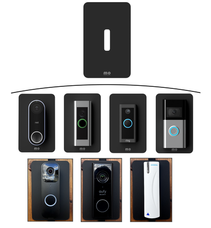 Universal Drill-it-Yourself Wall Plates for Doorbells & Access Control Readers / Keypads