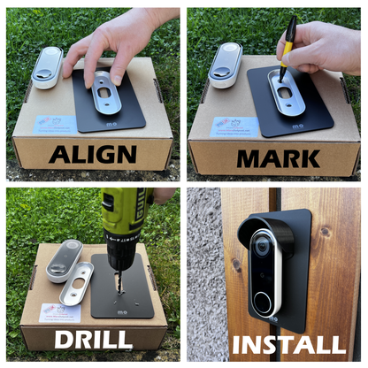 Universal Drill-it-Yourself Wall Plates for Doorbells & Access Control Readers / Keypads