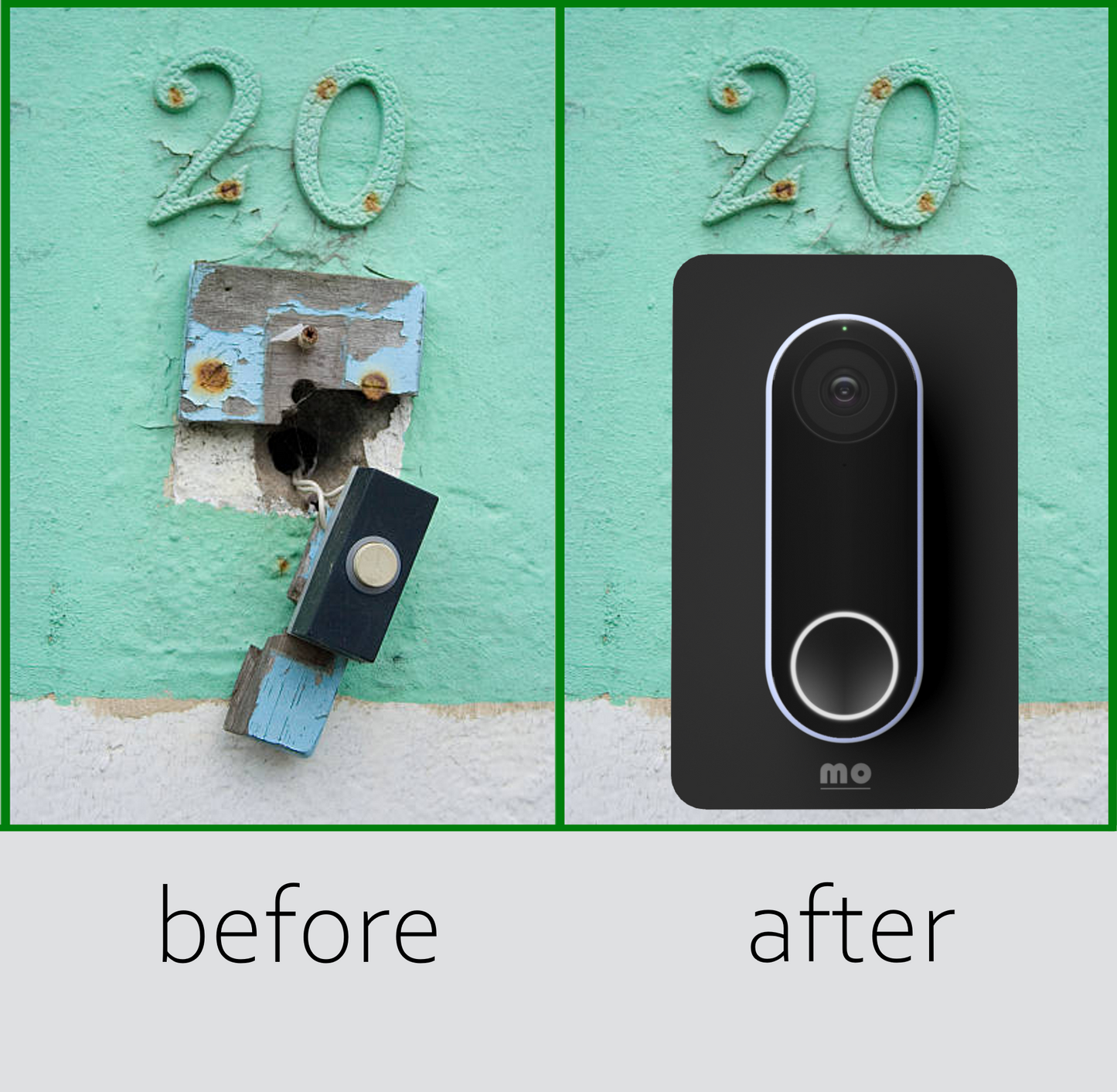 Drill-to-Fit Wall Plate for All Eufy Doorbells – Covers Old Holes, Fits Any Model