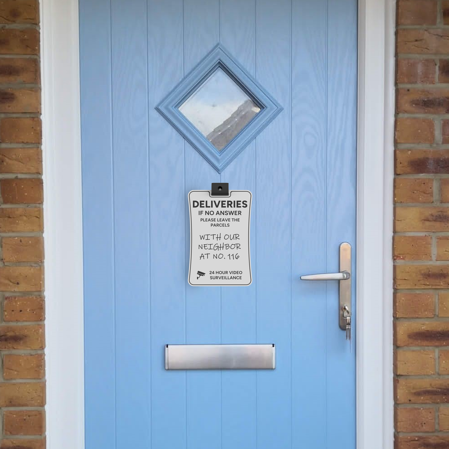 Custom Text Delivery Sign Deliver Please Leave Parcels Here Parcel Box sign For Outside Rust-Free Heavy Duty Acrylic Plate