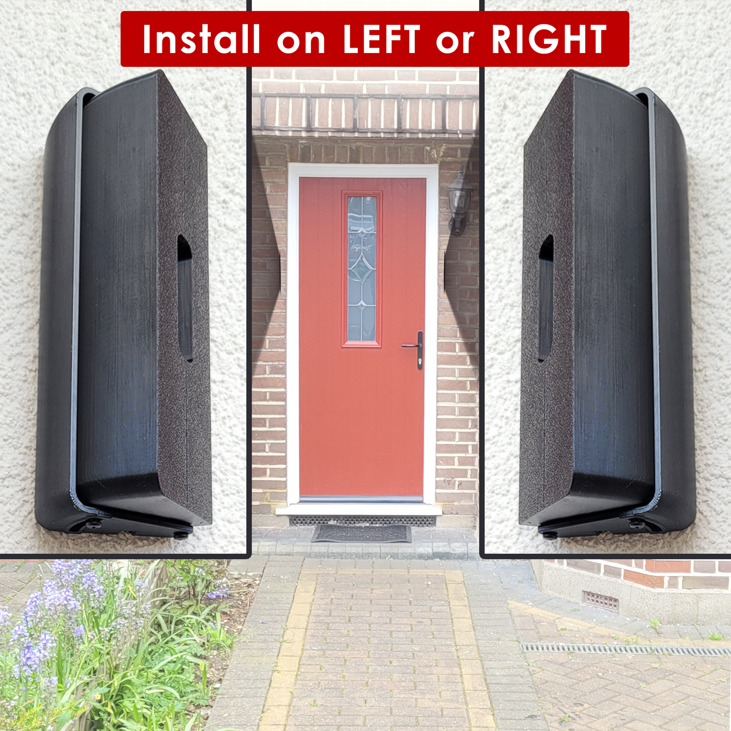 No Drill Adjustable Wedge Mount for All Ring Video Doorbells Wired & Battery Aqara G4 G410