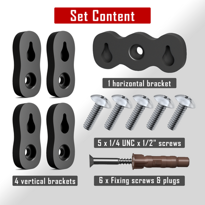 Logitech Z906 Speaker Wall Brackets (Pack of 5) – Also Fits Bose, Sonos, Yamaha & More