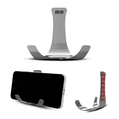 Adhesive Wall Mount Holder for Phones, Remotes, Glasses & Keys – Stainless Steel