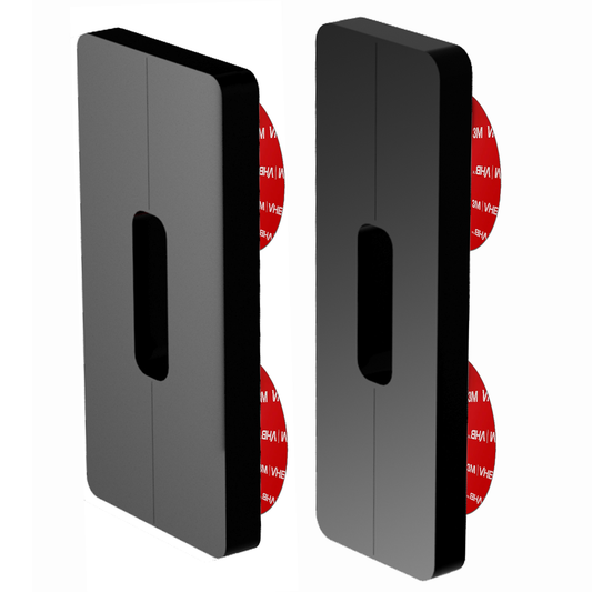 2 Pack No-Drill Mount Compatible with Ring, Aosu, Arlo, Blink, Eufy, Nest, Netamo, Reolink, Tapo, Wyze and Others Video Doorbells Wired Battery With Adhesive Plate