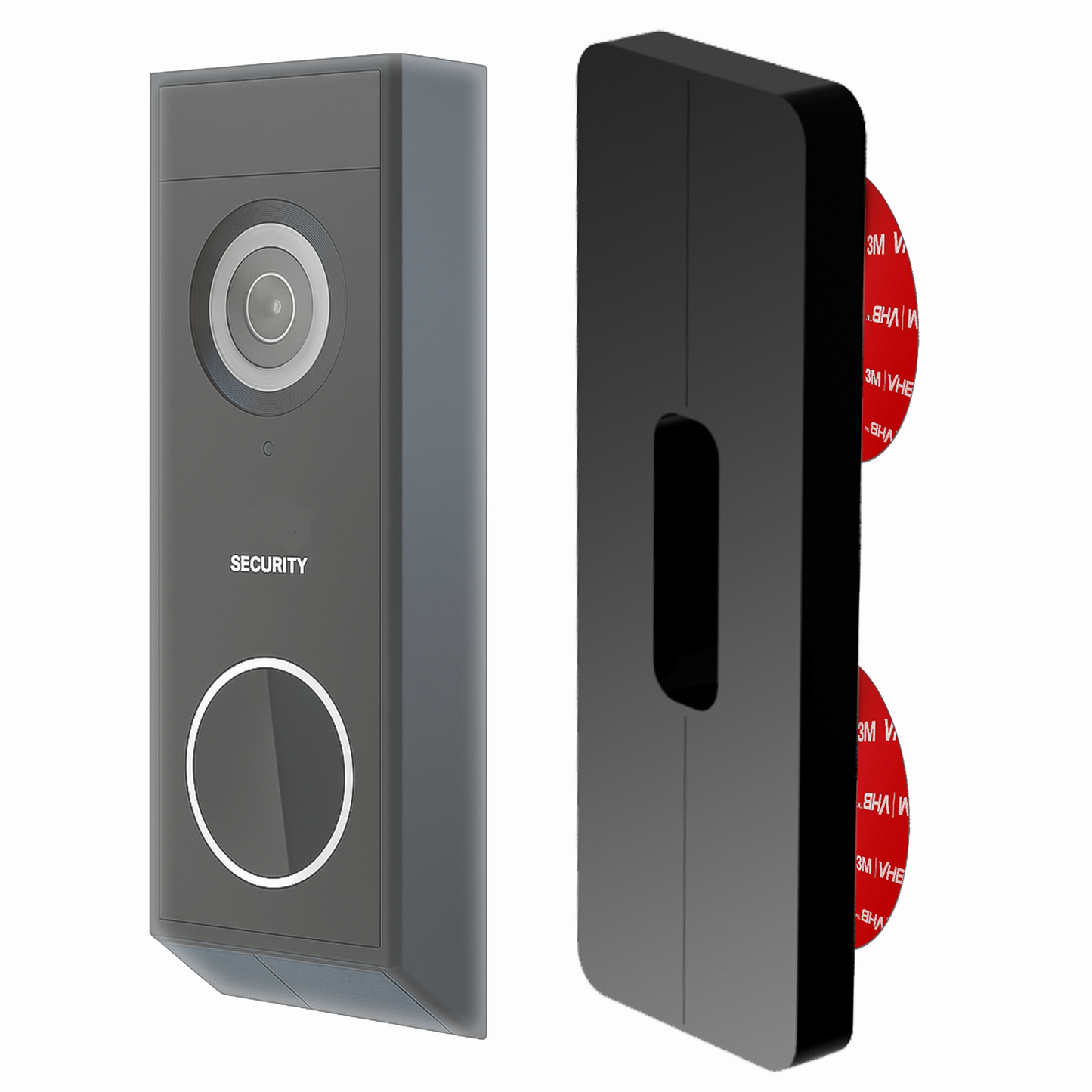 No-Drill Adhesive Mount for All Eufy Doorbells – Sticks On, No Wall Holes or Damage