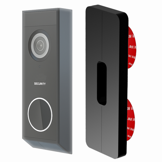 No-Drill Adhesive Mount for All Eufy Doorbells – Sticks On, No Wall Holes (Screws Included)