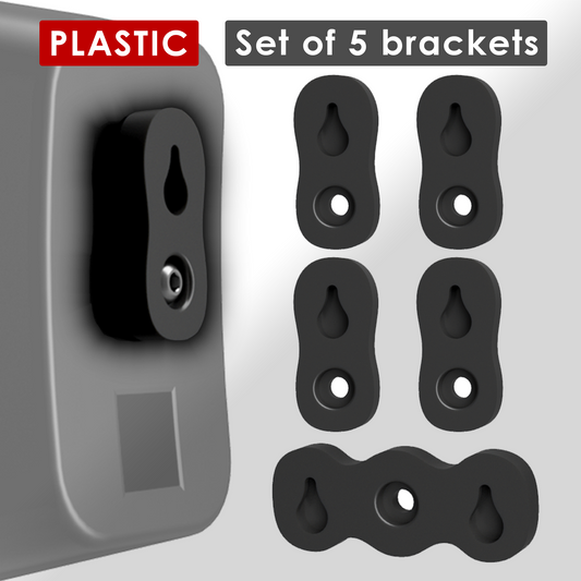 Universal Plastic Brackets for Speakers (Pack of 5)