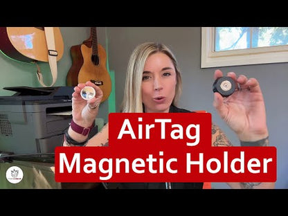 ORIGINAL Magnetic Holder - Fits Apple AirTag 1 & 2 and Motorola Moto Tag - Heavy-Duty Plastic