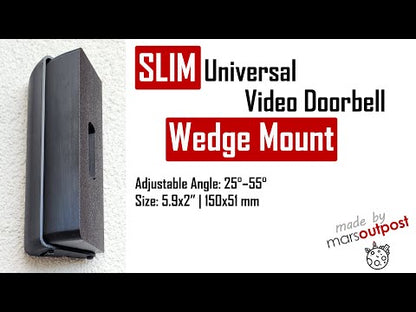 Nest Doorbell Wedge Kit – No Drill Adjustable Corner Angle Mount, Fits All Google Nest Video Doorbells