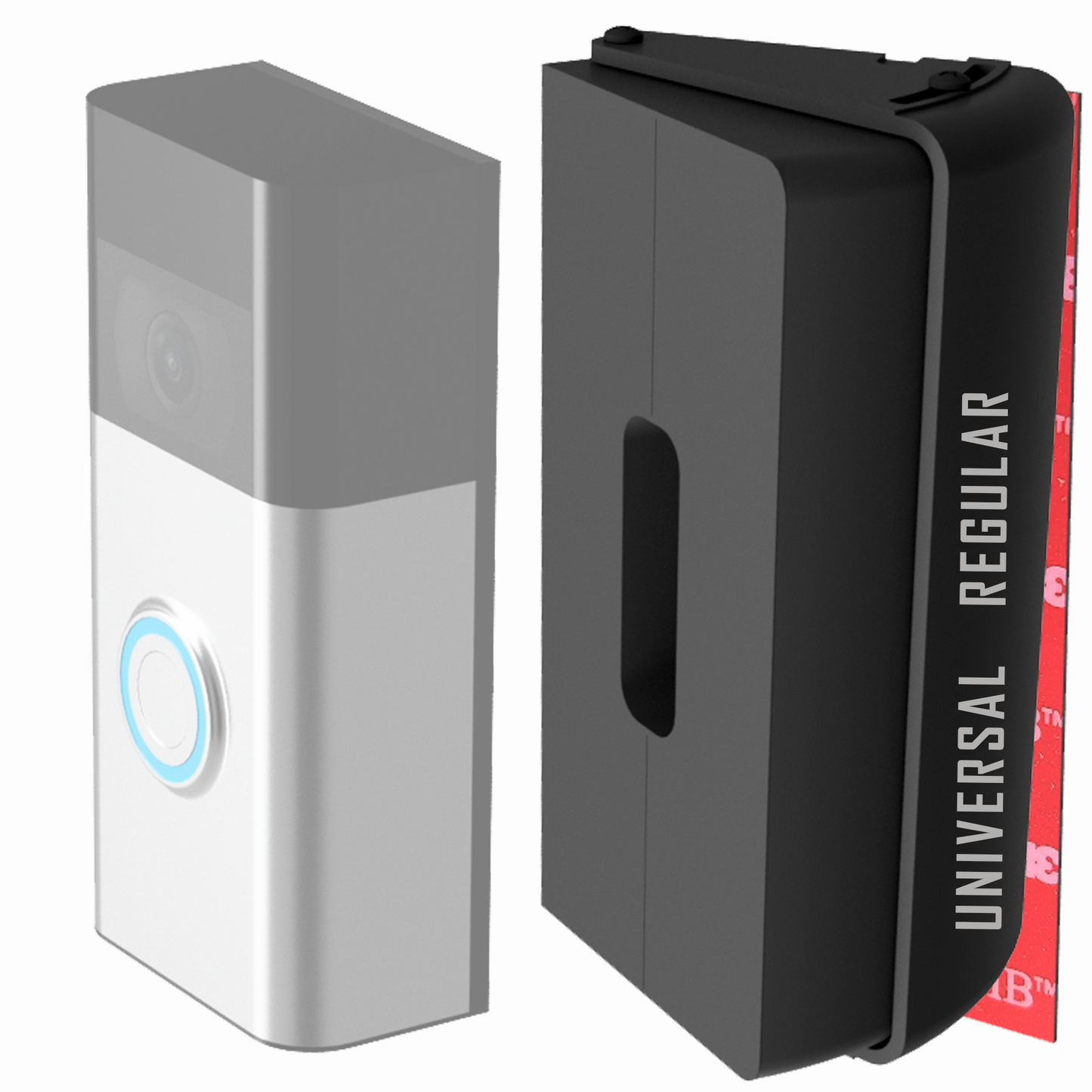 No Drill Adjustable Wedge Mount for All Ring Video Doorbells Wired & Battery Aqara G4 G410